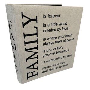 FAMILY Photo Album Large Holds 500 Photos 4x6" by Nicole Miller Home